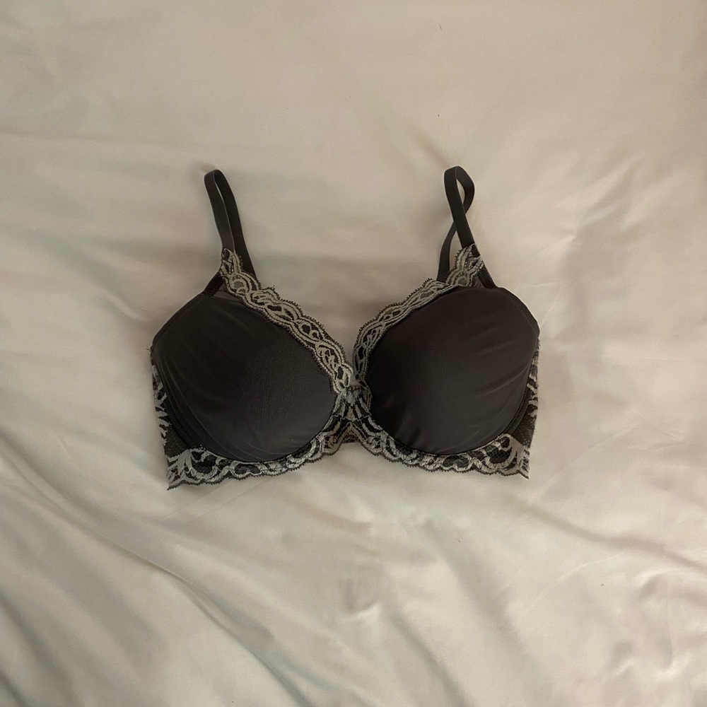 Natori 36DD Dark Gray lace bra